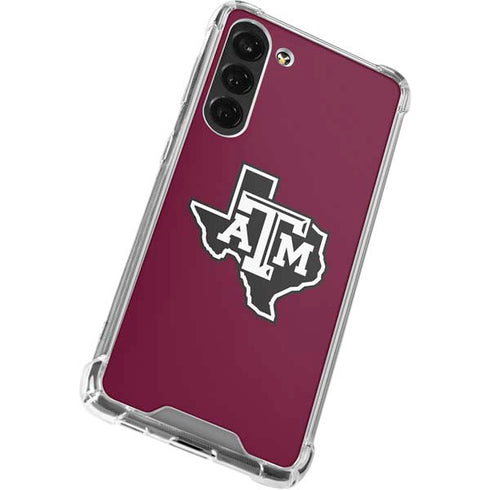 Texas A&M University Black Logo Galaxy S23 FE Clear Case